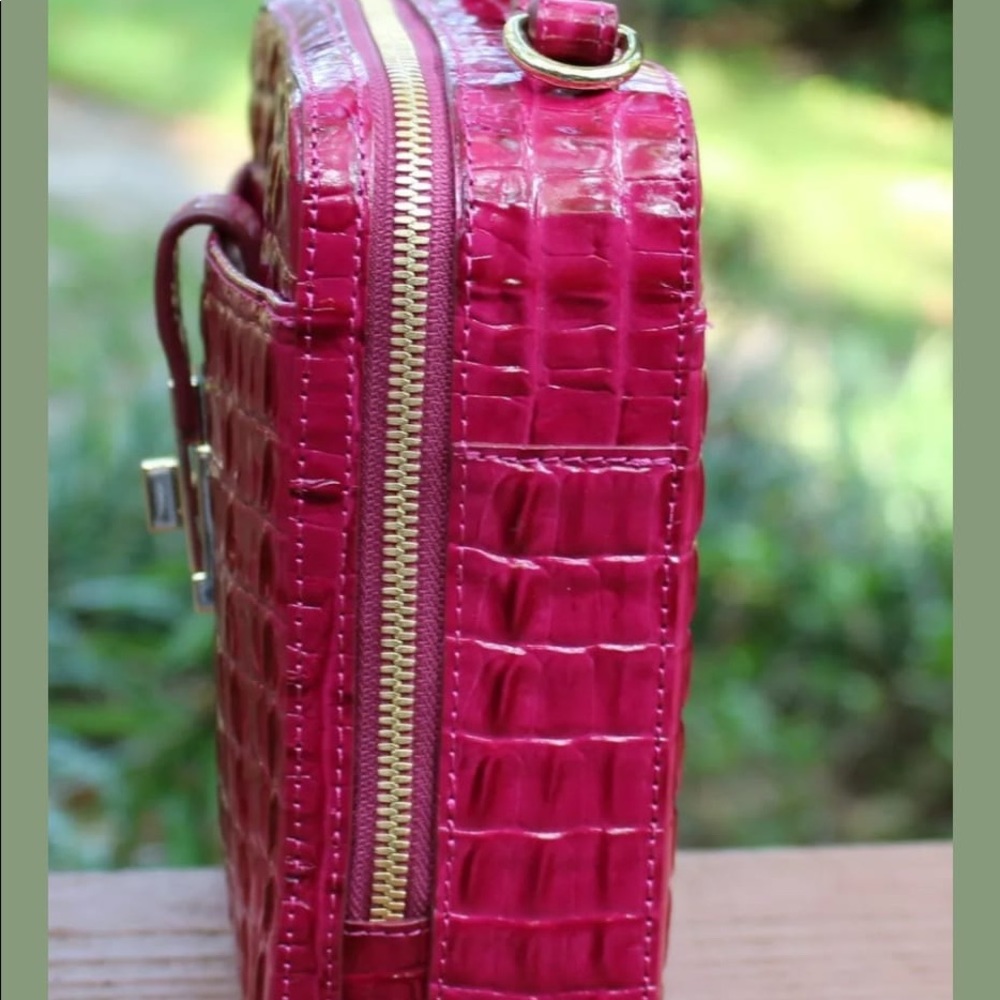 Sold NWT $265 Brahmin Evie Fuchsia La Scala Pink - Picture 6 of 8